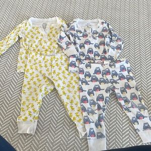 Roller Rabbit 12-18m chick and bear pjs. 12-18m. Light wear